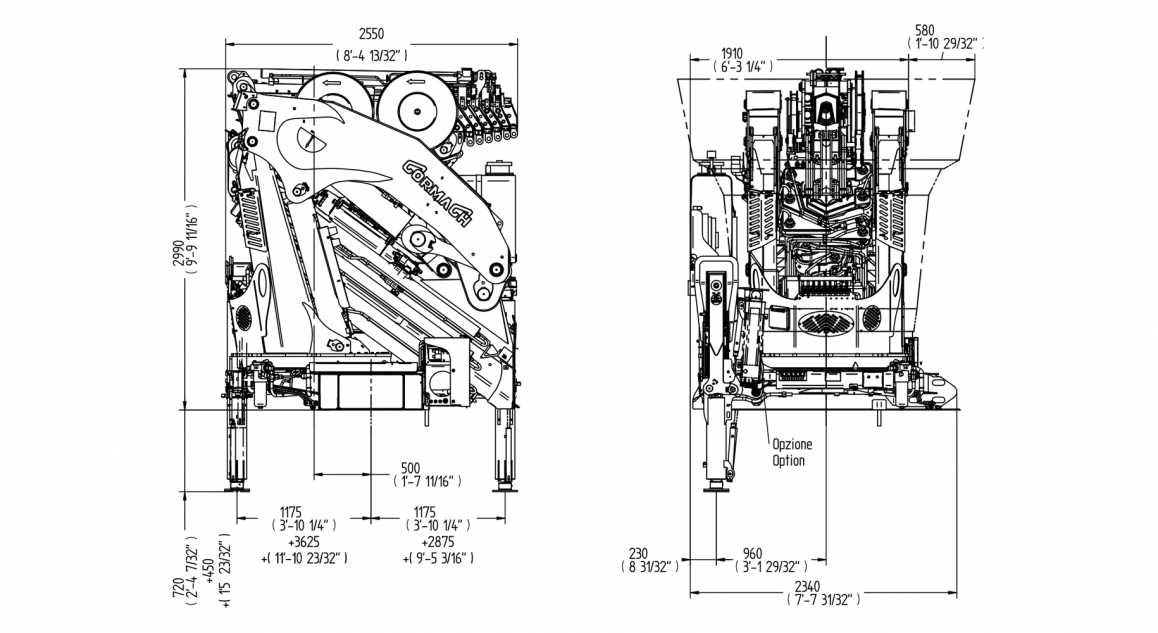 Serie 110000 E ASC Plus - Table of <strong>dimensions</strong>