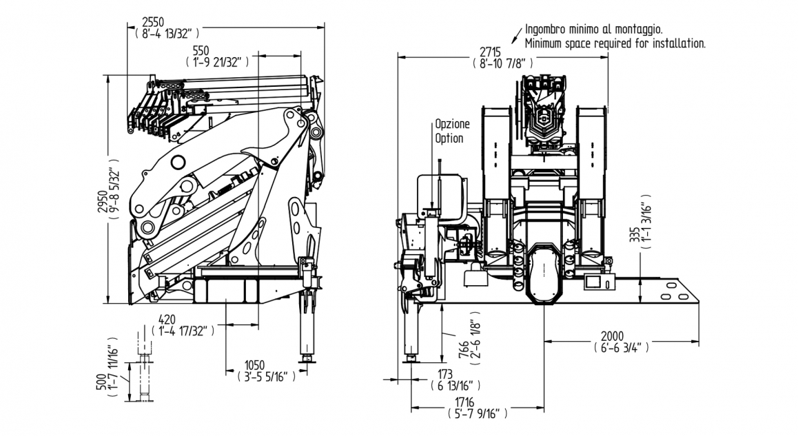 Serie 135000X E ASC Plus - Prospetto <strong>dimensioni</strong>