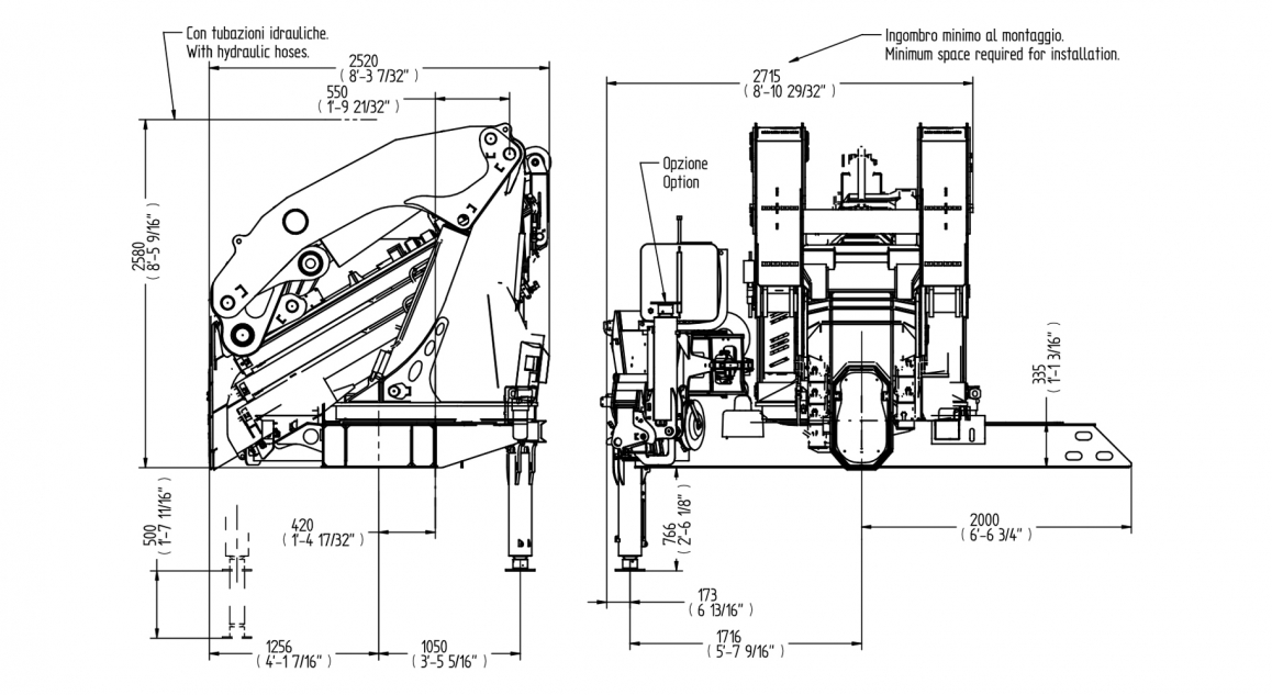 Serie 150000X E HP - Aperçu des <strong>dimensions</strong>