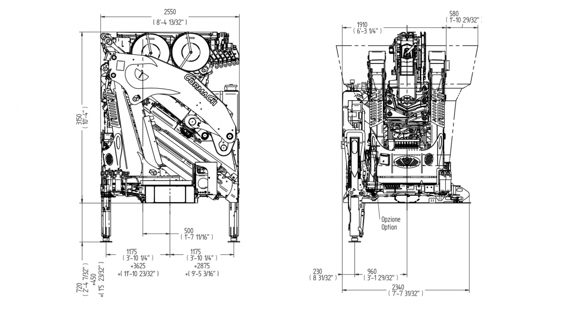 Serie 110000 E ASC Plus - Prospetto <strong>dimensioni</strong>