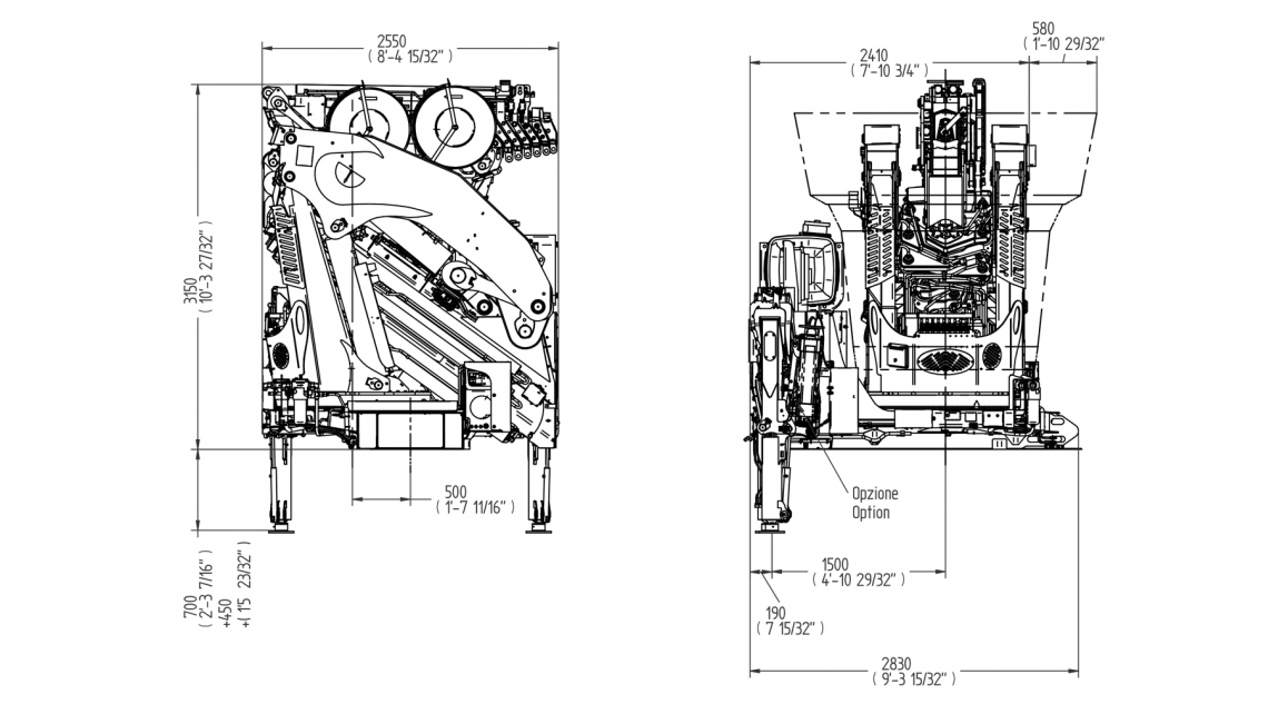 Serie 110000X E ASC Plus - Prospetto <strong>dimensioni</strong>