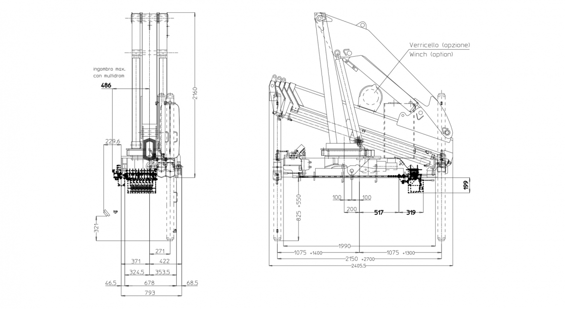 Serie 14000 E ASC - Prospetto <strong>dimensioni</strong>