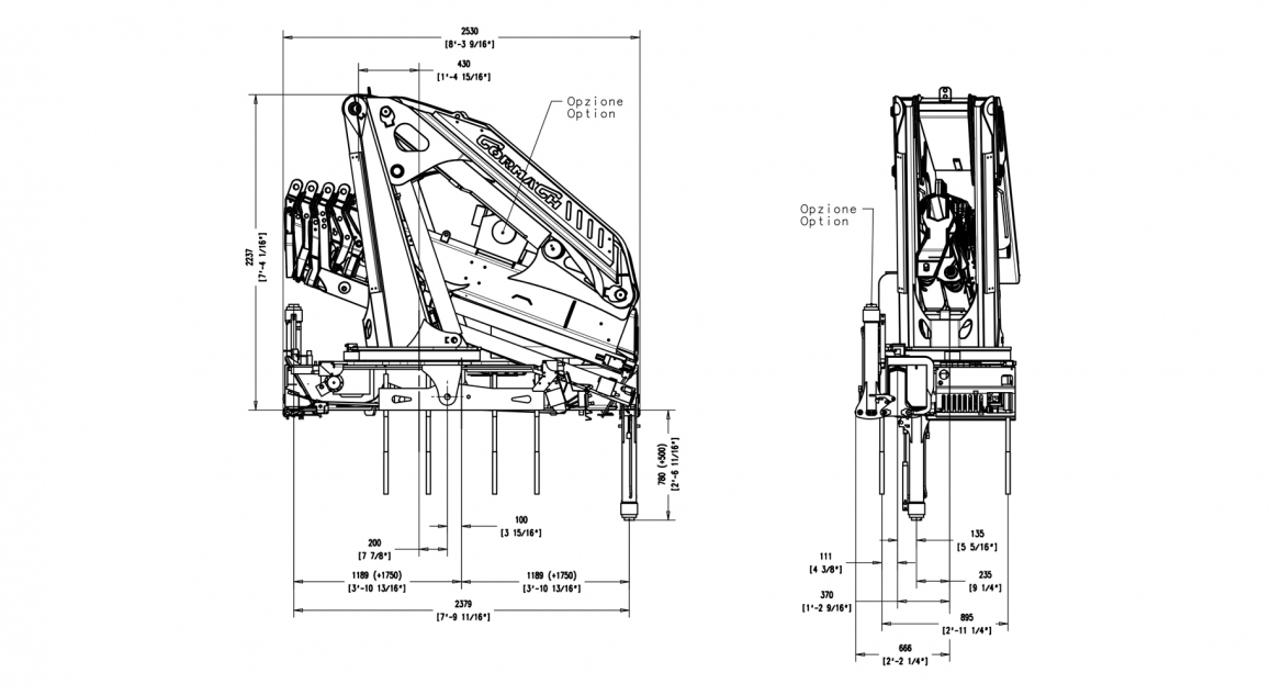 Serie 27500 E ASC Plus - Table of <strong>dimensions</strong>