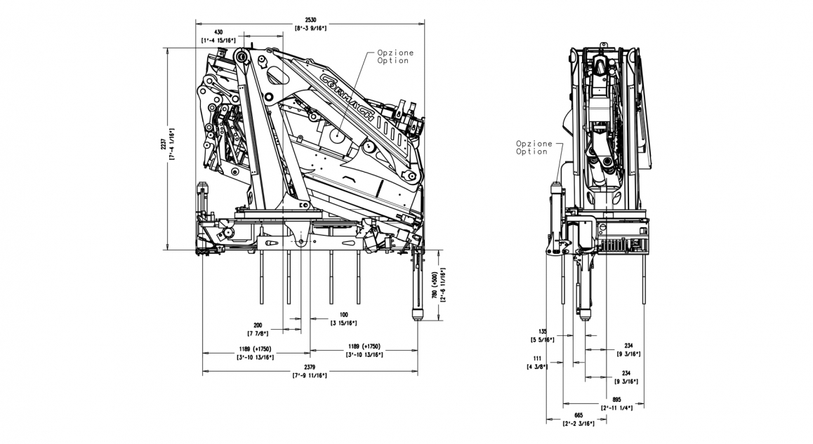 Serie 27500 E ASC Plus - Table of <strong>dimensions</strong>