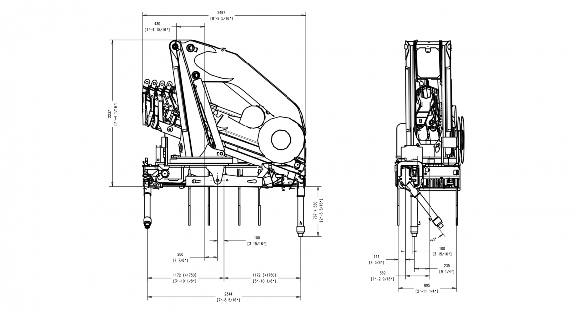 Serie 28200 E ASC - Prospetto <strong>dimensioni</strong>