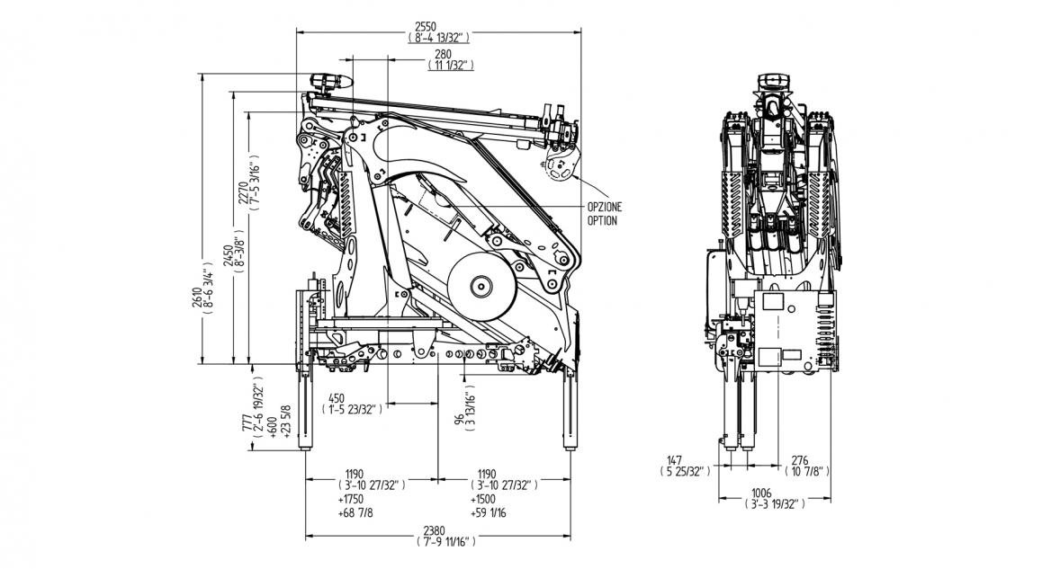 Serie 34000 E ASC Plus - Prospetto <strong>dimensioni</strong>