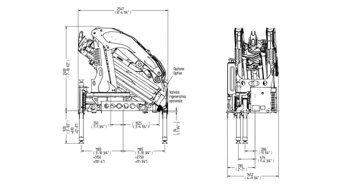 Serie 50000 E ASC Plus - Esquema de <strong>dimensiones</strong>