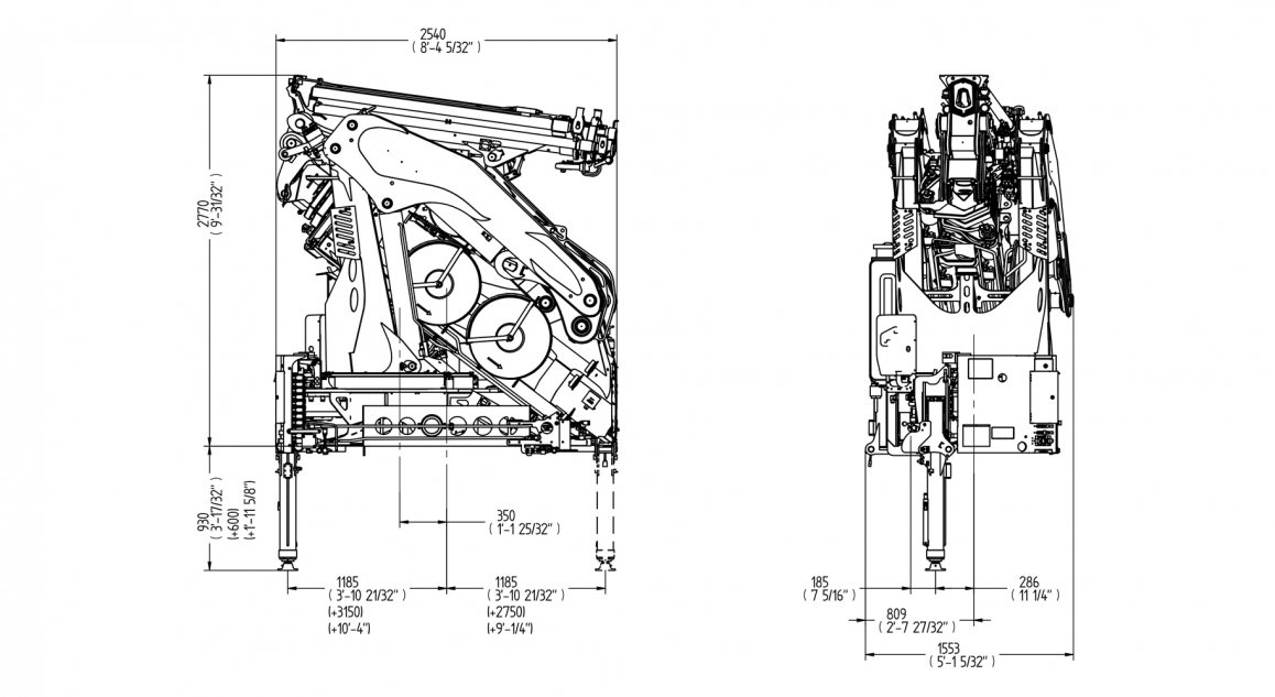 Serie 60000 E ASC Plus - Esquema de <strong>dimensiones</strong>