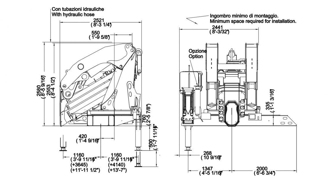 Serie 135000 E ASC Plus - Prospetto <strong>dimensioni</strong>